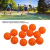 12PCS 74mm 40 Holes Pickleballs PE Plastic High Elasticity Pickleball