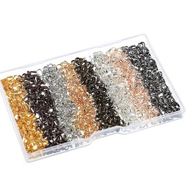 VOANZO 8 Colours Wire Guardians for Jewelry Making U Shape Wire Guards Cable Protectors for Bracelet Necklace Pendant Beading for DIY Jewelry Making Supplies