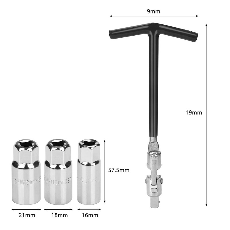 Sukudon Spark Plug Wrench Set - Engine tools for Easy