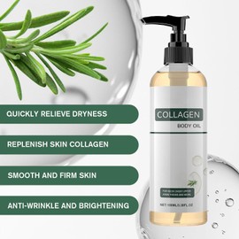 Aceite Corporal Reafirmante con Colágeno, Aceit/e de Col/ágeno para Mujeres y Hombres, A/ceites Secos Hidratantes y Reafirmantes, Ace/ites de Colá/geno Hidrat/antes (2 PCS)