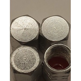 Unbranded 1 Set of 8 Chrome Tire Valve Stem Caps For Car, Standard Fitting #136