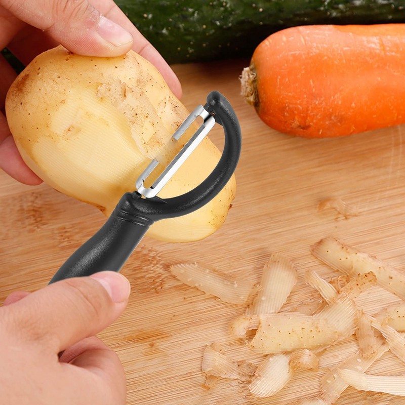 2 Pcs Potato Peelers, Y-Shaped Swivel Vegetable Peeler Ergonomic Handle