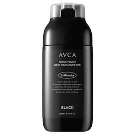 Abka Quick Touch Self Gray Gray Cover 5-Minute Hair Dye Hypoallergenic Shampoo Dye 240ml, Black, 1 pc. / 아브카 퀵 터치 셀프 새치 커버 5분 염색약 저자극 샴푸 염색 240ml, 블랙, 1개