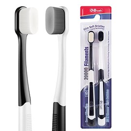 Cepillo de dientes extra suave, cepillo de dientes ultra suave para encías sensibles, cerdas de nano hilo dental de 20k, cepillos de dientes suaves para mujeres embarazadas, personas mayores y