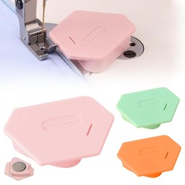 3PCSMagnetic Seam Guide for Sewing Machine, Polygonal Seam Guide Hemmer Guide with Scale, Magnetic Sewing Guide,Sewing Supplies and Accessories
