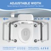 TABEKE Toilet Safety Rails for Seniors, Adjustable Height & Width