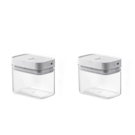 Frianchlly 2PCS Airtight Food Storage Containers Set with Lids,PP Free Plastic Dry Food Canisters for Kitchen Pantry Organization and Storage (4.57x2.99x3.94).