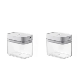 Frianchlly 2PCS Airtight Food Storage Containers Set with Lids,PP Free Plastic Dry Food Canisters for Kitchen Pantry Organization and Storage (4.57x2.99x3.94).