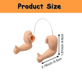 HKYLRAT Chicken arms Including Strong Muscle arms and Thumb up arms to Put on Chicks for Parties, Photoshoots and Pranks (Thumb up)