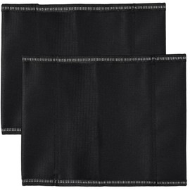 GORGECRAFT Pack of 2 Mini Folding Camping Stool Cover Leisure Stool Fabric Cloth 19 x 24 cm Portable Camping Chair Covers Black Foldable Lightweight Fishing Stool Cushion for Hunting Backpacking