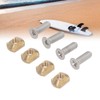 4 Sets Surfboard Screw Plate Copper Seawater Erosion Resistant Fins