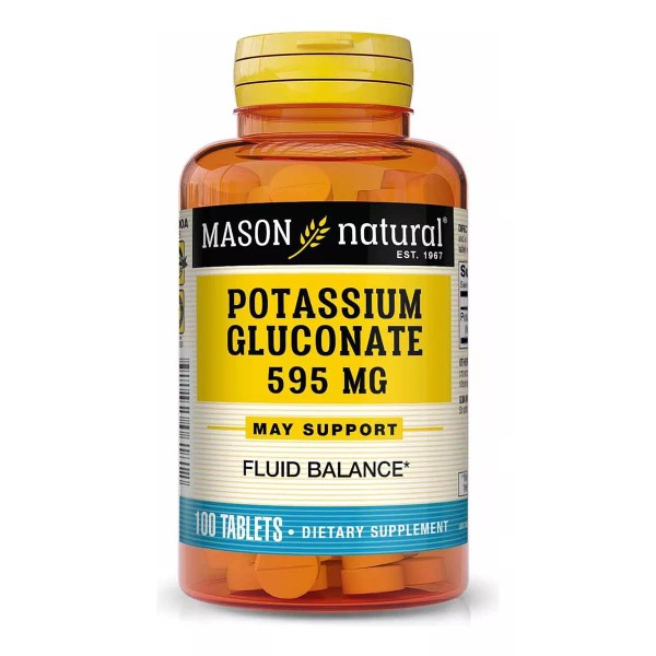 Mason natural Gluconato De Potasio 100 Tabletas Premium Eg P55