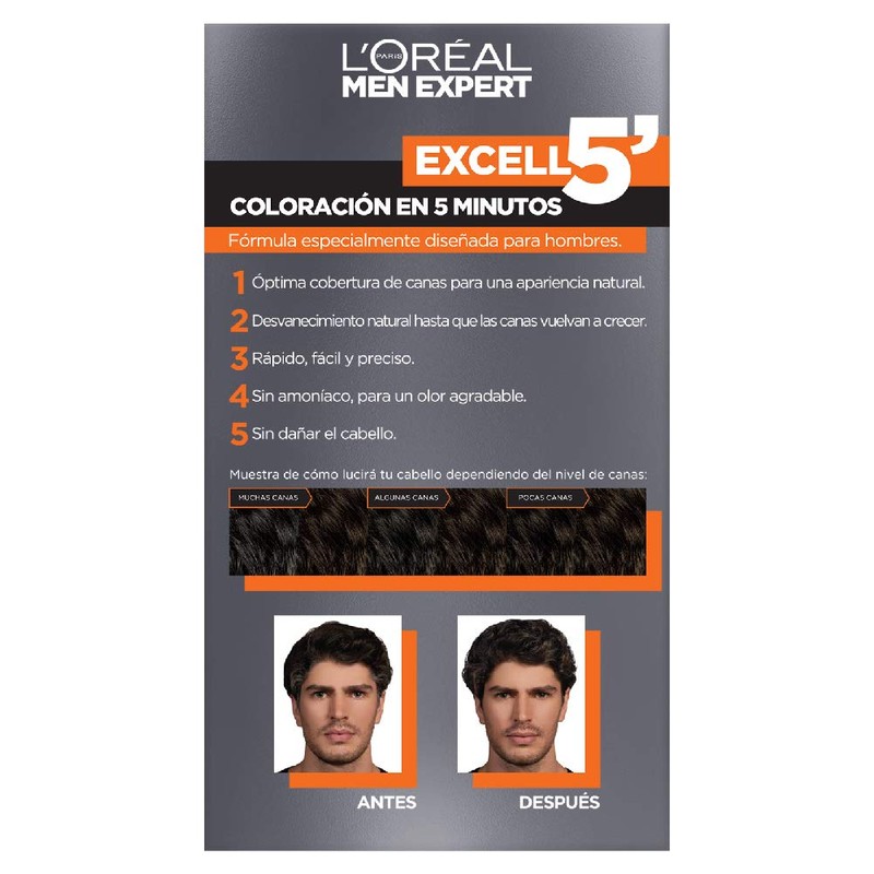 L'Oreal Paris Tinte Capilar Permanente Excell, 5 4 Castano Negro