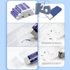 3 Pcs Soft Plastic Erasers White Pencil Eraser for School