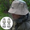 Zodaqian 4 Pack Mosquito Net Head Cover, Lightweight Fly Nets