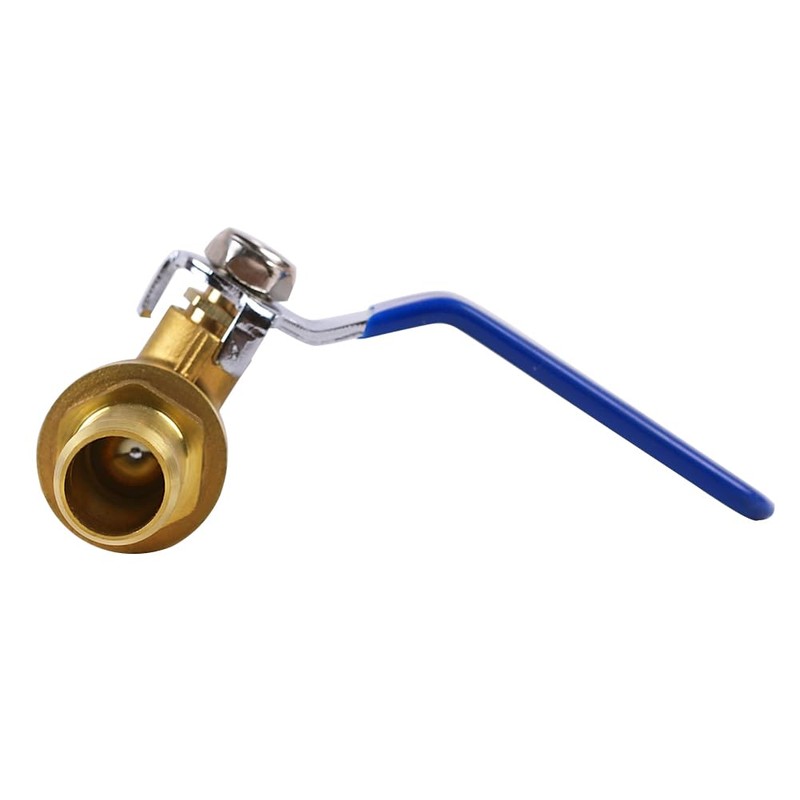 Uenede 2PCS Brass 5/8 Inch Barb Ball Valve Heater Water