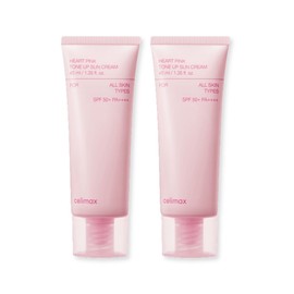cellimax Celimax Sun Cream Mixed Tea Tone Up Heart Pink Sun Cream 40ml 2pcs / 셀리맥스 선크림 혼합자차 톤업 하트핑크 선크림 40ml 2개