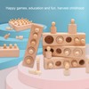Cylinder Socket Toy Beech Wood Educational Knobbed Cylinders Blocks for