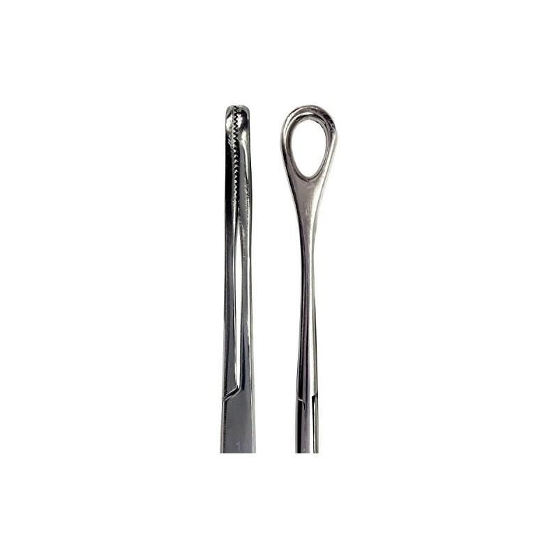HTS 164S7 7" Non-Slotted Locking Foerster Sponge Forceps