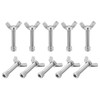 PATIKIL 1-1/4" Stainless Steel Pottery Bat Pins, 10 Sets, Fits