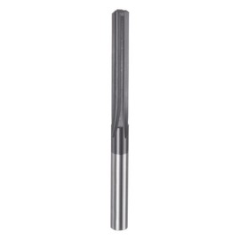 sourcing map Carbide Chucking Reamer 0.1555"(3.95mm) Dia Straight Flute Straight Shank Machine Reamer Tool for Metal and Lathes CNC Machining Centers, Black