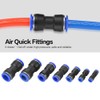 Akozon Pneumatic Fittings for Air Hose One-Touch Fittings 35pcs Straight