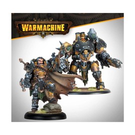 Warmachine: Magnus The Unstoppable and Invictus - 2 Tabletop Wargame Miniatures - Super Heavy Warjack Model Unpainted Resin - Made by Steamforged Games