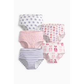 MONICA + ANDY Toddler Organic 5-Pack Girl's Underwear Purple Multi, 4-5T