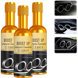 3Pcs Catalytic Converter Cleaner,Catalytic Converter Cleaner Kit, Auto Parts Engine, Exhaust System Pipe Carbon Removal Cleaner Treatment Additive Oil,Fuel System Treatment Oil Additive