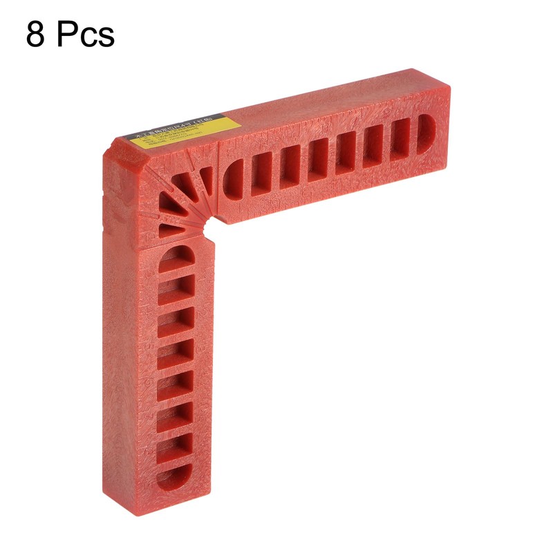 sourcing map 8pcs 90 Degree Positioning Squares 4"x4" (100x100mm) Right