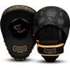 Bravose Armour Boxing Pads Focus Mitts Leather Round Curved Punching