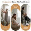 AKIMRABY Folding Shower Seat Wall Mounted, 15" Folding Shower Bench