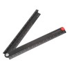 Metal Foldable Ruler 30cm, Ruler 90 ° Folding Aluminum Angle