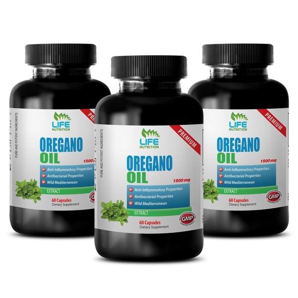 Oregano Oil 1500mg - Antioxidants Booster Organic Supplements 3B