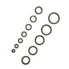 240pcs 6\8\10\12\14\16\18\20\22\24\27\30mm Metal Rubber Sealing Oil Ring Drain Plug Gasket