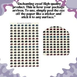 MS12-7: 3D Resin Googly & Wiggle Eyes (128 Pcs/64 Pairs) 7mm – Brown, Gray, Red, Black, Blue – Self-Adhesive for DIY Crafts, Clay, Felt, Cold Porcelain, Polymer Clay, Amigurumi, Scrapbooking & DIY