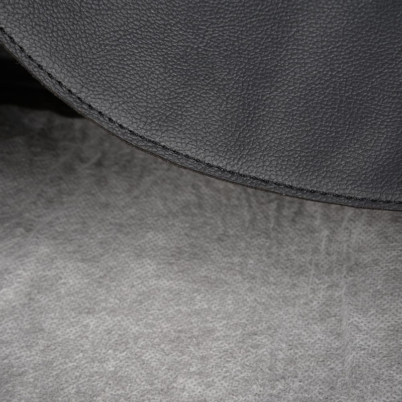 PIT66 Black Armrest Cover Center Console Lid Cover Microfiber Leather
