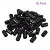 sourcing map 80 Pack 7mm ID Black Screw Thread Protectors