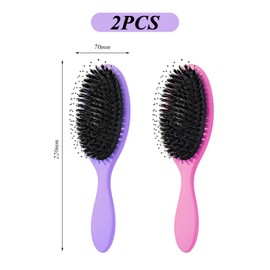 2 Pieces Of Hair Massage Comb, Hairdressing Tool, Ergonomic Comfort Handle, Convenient Travel Cleaning Brush, Women'S Styling Props.