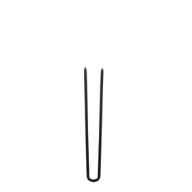 Amish Valley Products Straight Stainless Steel Heavy Duty Snagless Hairpins Handmade Hair Pin (Black, 2 Inch)