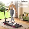 4-in-1 Walking Pad with Incline Portable Treadmill with Handle Bar