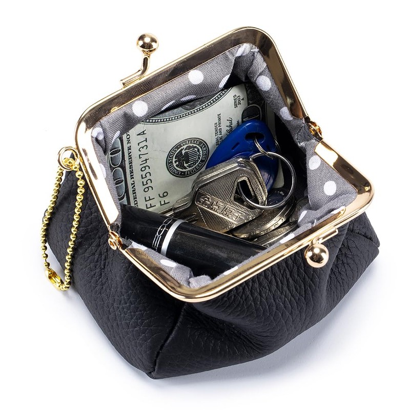 Yocipa Genuine Leather Coin Purse, Coin Purse, Women's, Mini Wallet,
