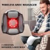 Cordless Heated Knee Massager Vibration Therapy Knee Massager with LED