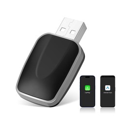 2-in-1 Wireless CarPlay Adapter and Android Auto Kit,Plug & Play for Apple CarPlay Wireless Adapter and Android Auto via USB-A/C