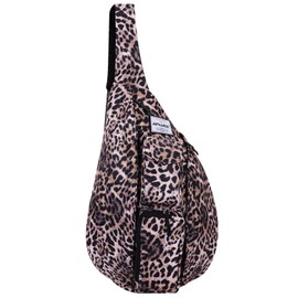 HAWEE Travel Chest Bag Sling Shoulder Bag Backpack Crossbody Shoulder Bag Daypack Casual for Men Women Teenager Work Travel Study Outdoor Climbing Hiking Running, Leopard pattern, Casual