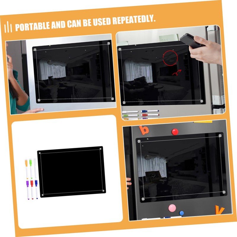 Parliky 1set Magnetic Weekly Planner Board Erasable Whiteboard Chalk Marker