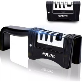 Knife Sharpener, 4-in-1 Foldable Manual Knife Accessories, 4-Stage kitchen Knife