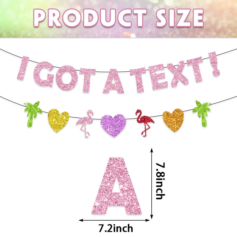 I Got A Text! Banner Love Island Decorations Love Island