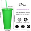 Reusable 24 Oz,Plastic Cups, (10, Farbe)