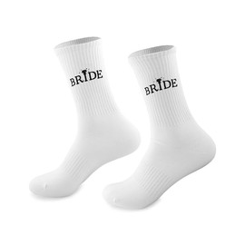 Bridal Shower Gifts for Bride Bachelorette Party Favors Wedding Supplies Bridal Socks Engagement Gift for Fiancee Bride-To-Be Sock for Women